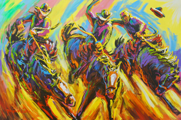 SOLD - "Buckin' Crazy" by Larry Pirnie