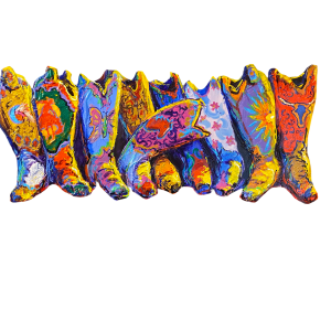 "Bountiful Boots" Cutout by Larry Pirnie