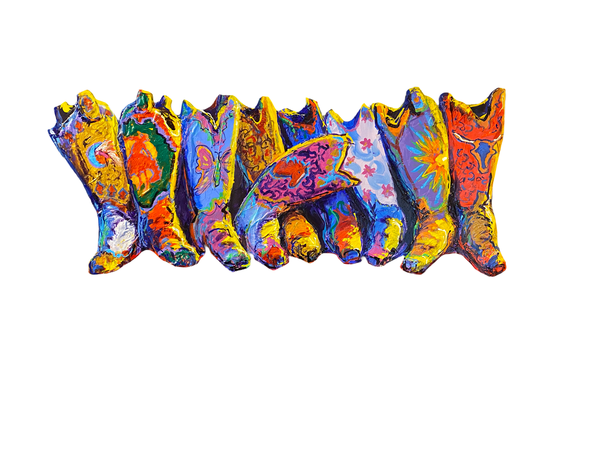 "Bountiful Boots" Cutout by Larry Pirnie