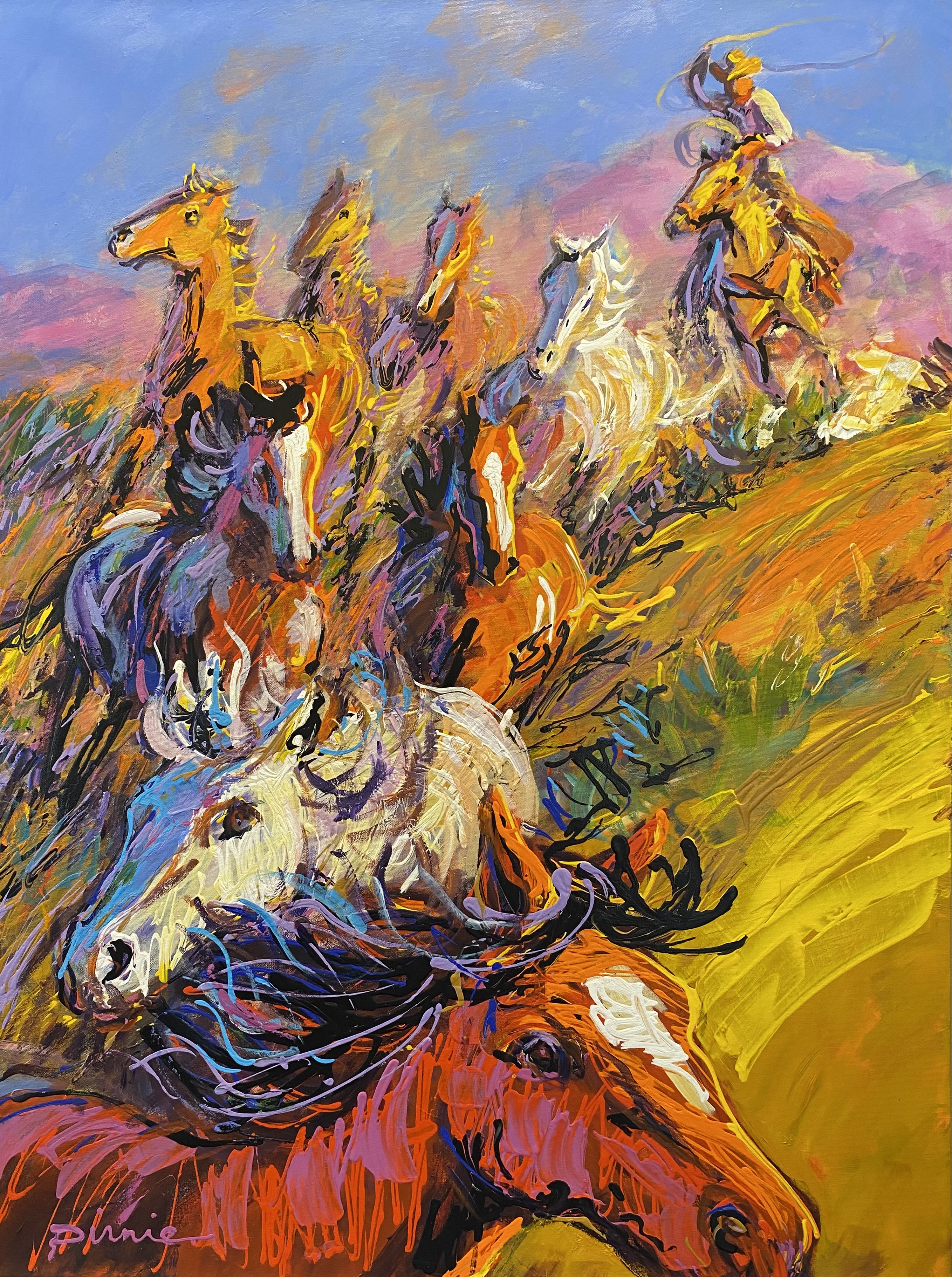 "Mustangin" by Larry Pirnie